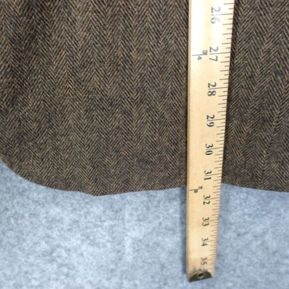 Italian Camel Hair Herringbone Tweed Sport Coat Mens 42R Brown Classic CHERESKIN - Picture 10 of 16